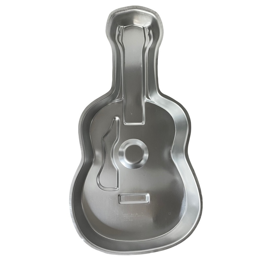 Guitar Cake Pan Vintage Decorating Tin